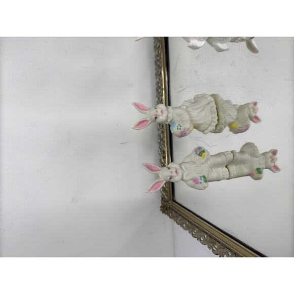 Two Sets of Vintage Easter Bunny Figurines - Picture 8 of 9